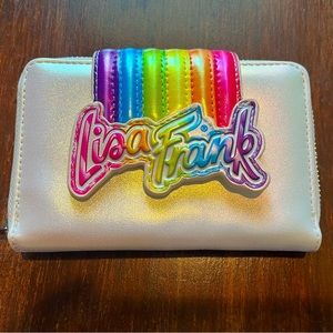 Lisa Frank Rainbow Logo Zip Around Wallet